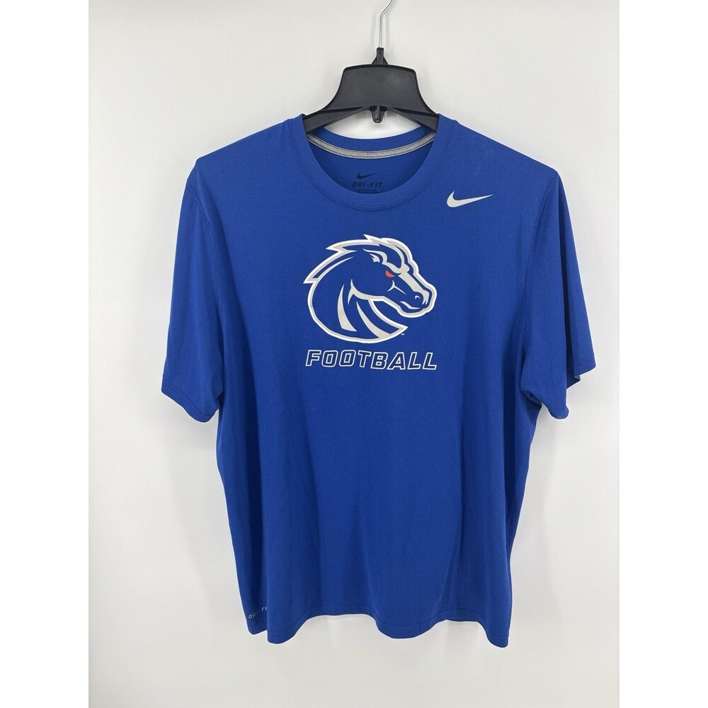 Boise State Broncos Shirt Men’s XL Blue NCAA Football Nike Dri Fit Tee Top